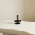Candelabro vidrio negro 12cm
