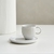 Set taza y plato café 230ml Linea Organica Linhas Blanca