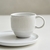 Set taza y plato café 230ml Linea Organica Linhas Blanca - comprar online