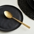 Plato Postre orgánica Linhas Negro