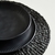 Plato Hondo orgánica Linhas Negro - comprar online