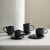 Set taza y plato cafe Organica Plain Negro 120ml - Mekk Home -  Hacemos de tu casa, un hogar
