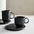 Set taza y plato te/café Organica Linhas Negro 230ml