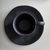 Set taza y plato cafe Organica Plain Negro 120ml en internet