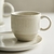 Set taza y plato te/café Organica Linhas Crudo 230ml - comprar online