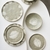 Plato Postre Carimbo Camelia - Mekk Home -  Hacemos de tu casa, un hogar