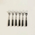 Set de 6 tenedores de postre Volos plateadas con negro - comprar online