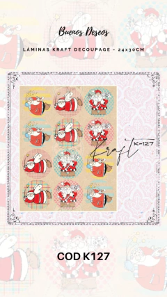 Kraft Decoupage Buenos Deseos - K127