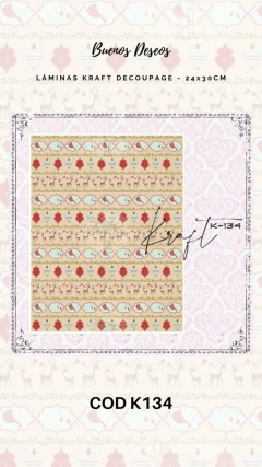 Kraft Decoupage Buenos Deseos - K134
