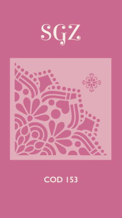 Stencil MilArtes 30x30cm SGZ - 153