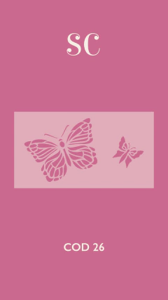 Stencil MilArtes 10x20cm SC - 26