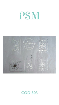 Lámina de Seda de Decoupage Metalizado Our Hobby - 303