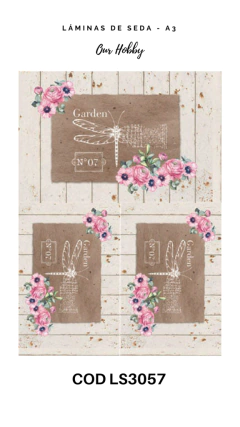 Lámina de Seda de Decoupage Our Hobby - 3057