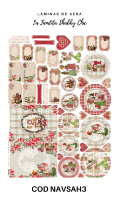 Lámina de Seda de La Tiendita Shabby Chic - NAVSAH3