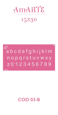 Stencil Amarte 15x30 - 03B