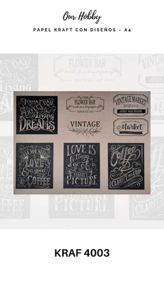 Kraft Decoupage Our Hobby - K4003
