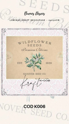 Kraft Decoupage Buenos Deseos - K006
