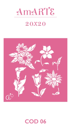 Stencil AmARTE 20x20 - 06