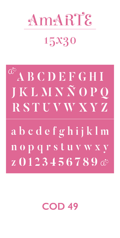 Stencil Amarte 15x30 - 02