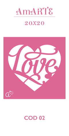 Stencil AmARTE 20x20 - 02