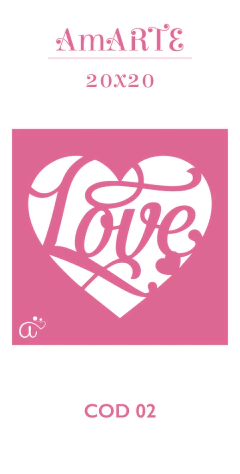 Stencil AmARTE 20x20 - 02