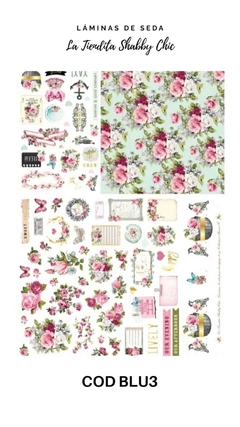 Lámina de Seda de La Tiendita Shabby Chic - BLU3