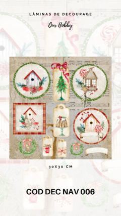 DECOUPAGE NAV OUR HOBBY 30x30 - 006