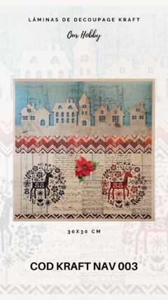 DECOUPAGE KRAFT NAV OUR HOBBY 30x30 - 003
