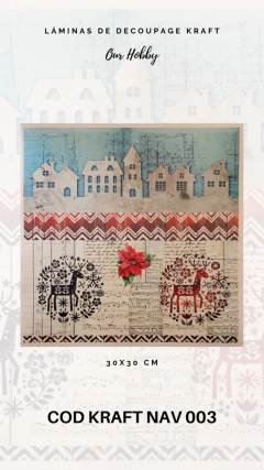 DECOUPAGE KRAFT NAV OUR HOBBY 30x30 - 003