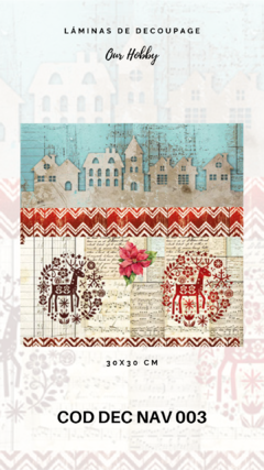 DECOUPAGE NAV OUR HOBBY 30x30 - 003