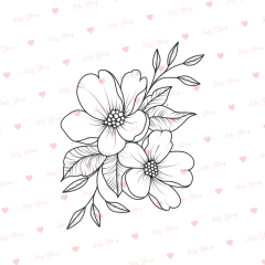 Lady Stamp J329 - Flor Moderna - buy online