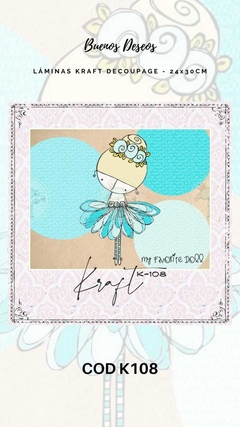 Kraft Decoupage Buenos Deseos - K108