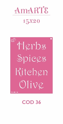 Stencil AmARTE 15x20 - 36