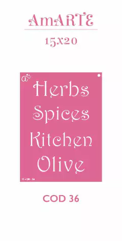 Stencil AmARTE 15x20 - 36