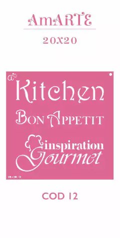Stencil AmARTE 20x20 - 12