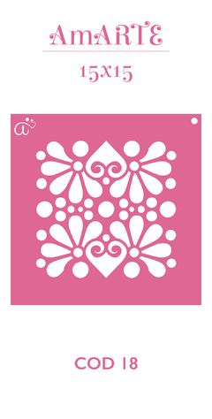 Stencil AmARTE 15x15 - 18