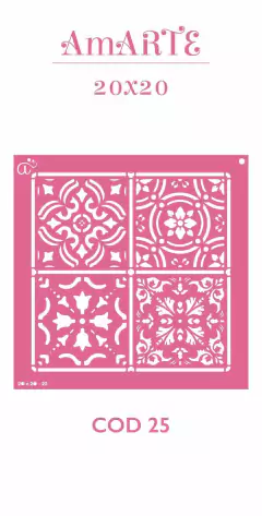 Stencil AmARTE 20x20 - 25 - buy online