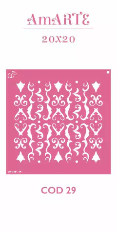 Stencil AmARTE 20x20 - 29
