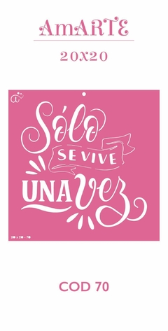 Stencil AmARTE 20x20 - 70
