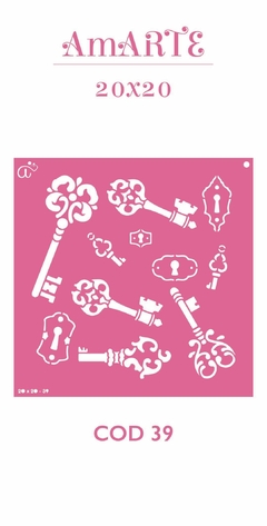 Stencil AmARTE 20x20 - 39