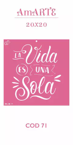 Stencil AmARTE 20x20 - 71