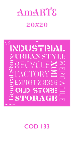 Stencil AmARTE 20x20 - 133 - comprar online