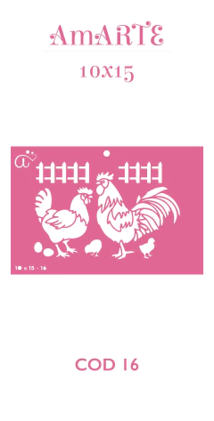 Stencil AmARTE 10x15 - 16