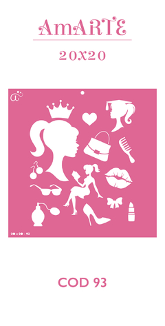 Stencil AmARTE 20x20 - 93