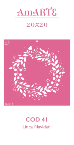 Stencil AmARTE NAV 20x20 - 41 - comprar online