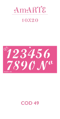 Stencil AmARTE 10x20 - 49
