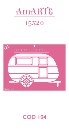 Stencil AmARTE 15x20 - 104 - comprar online