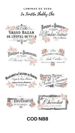 Lámina de Seda de La Tiendita Shabby Chic - NB8