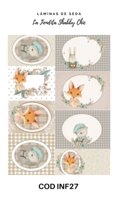 Lámina de Seda de La Tiendita Shabby Chic - INF27