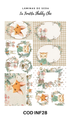 Lámina de Seda de La Tiendita Shabby Chic - INF28